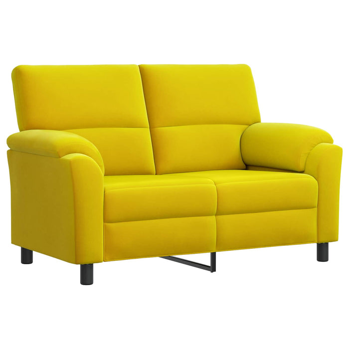 Set de canapea 2 pcs Galben Catifea WALTI