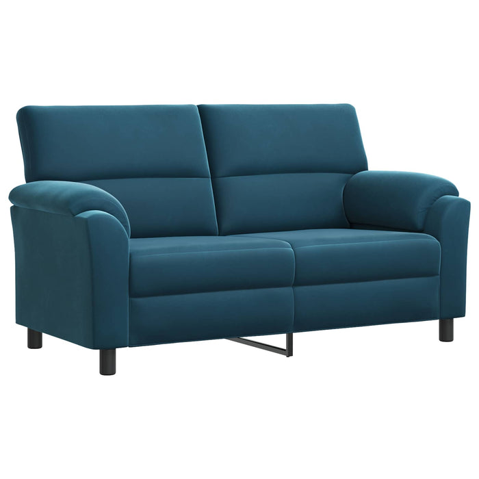 Set de canapea 2 pcs albastru Catifea WALTI