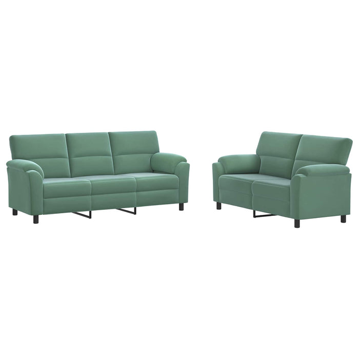 Set de canapea 2 pcs Verde Mării Catifea WALTI