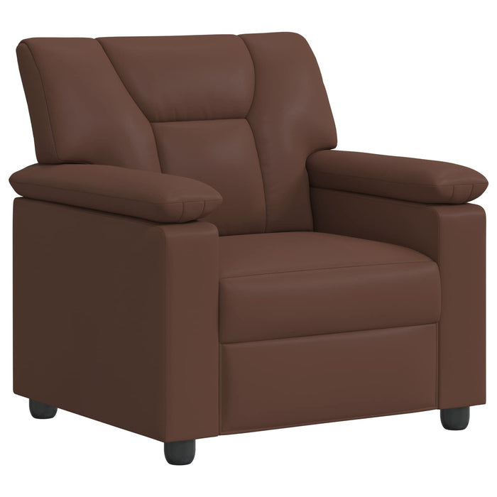 Set de canapea 2 pcs Maro Piele artificială WALTI