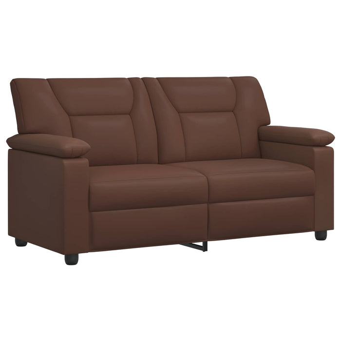Set de canapea 2 pcs Maro Piele artificială WALTI