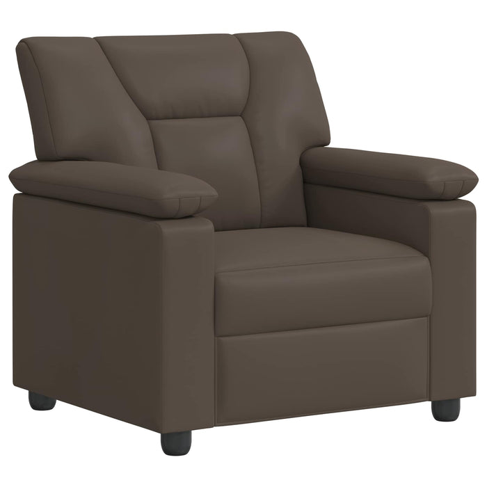 Set de canapea 2 pcs Gri Piele artificială WALTI