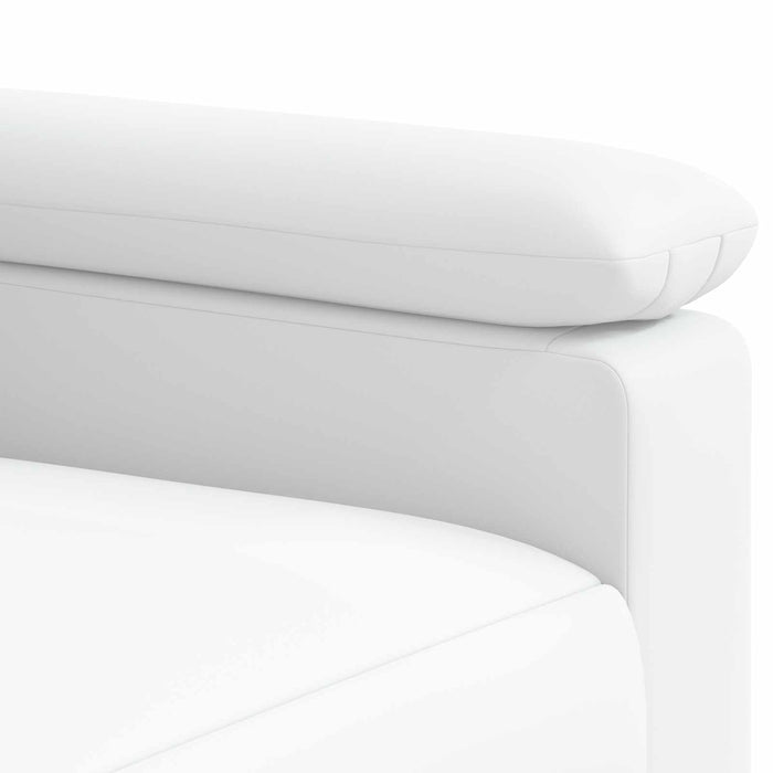 Set de canapea 2 pcs Alb Piele artificială WALTI