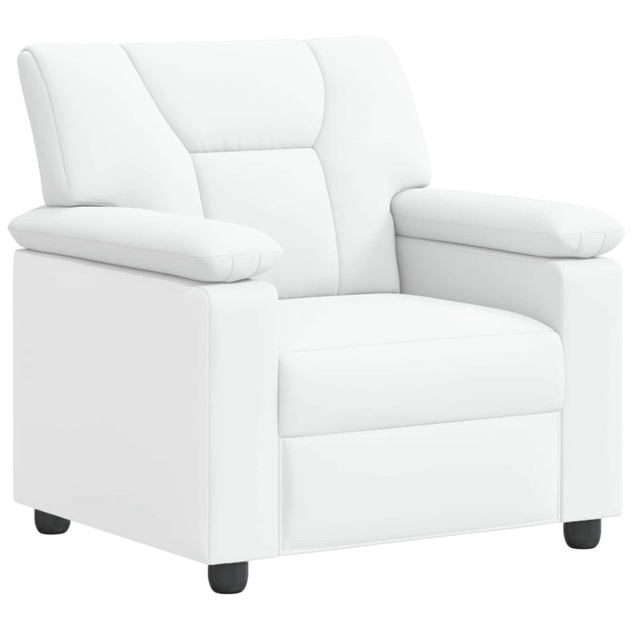 Set de canapea 2 pcs Alb Piele artificială WALTI
