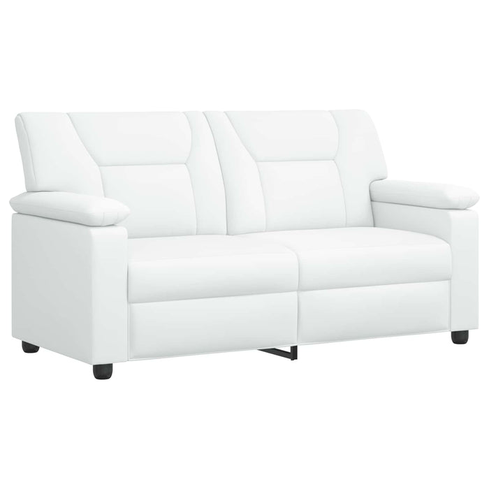 Set de canapea 2 pcs Alb Piele artificială WALTI