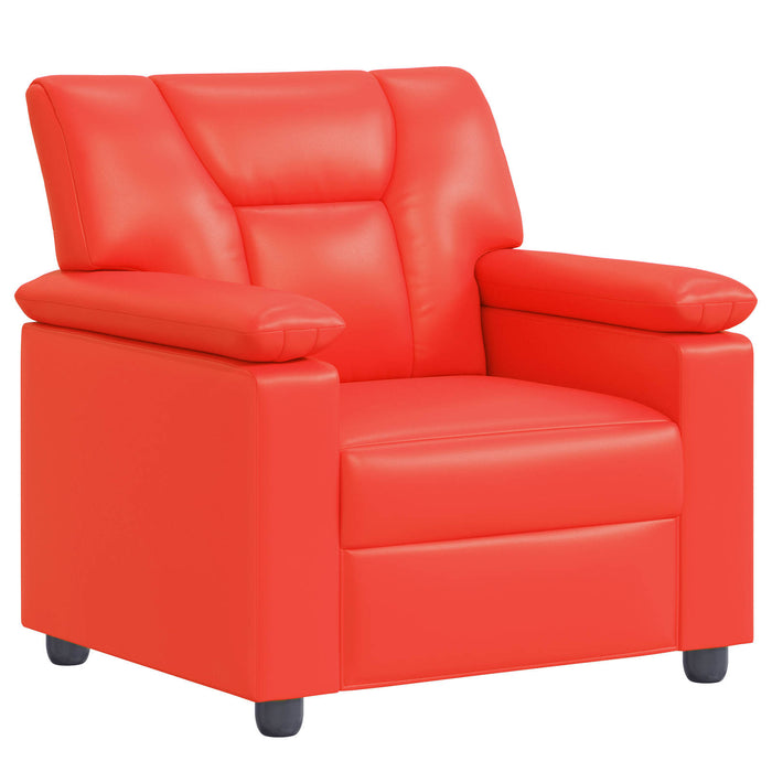 Set de canapea 2 pcs Roșu Piele artificială WALTI