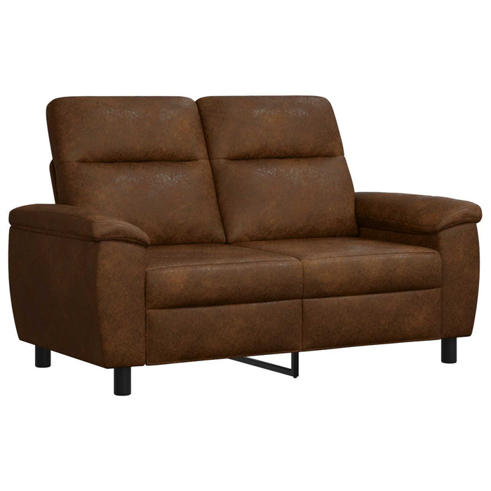 Set de canapea 2 pcs Maro Piele Suedată Sintetică WALTI