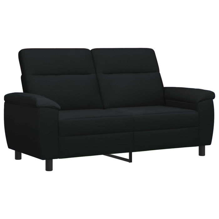 Set de canapea 2 pcs Negru Țesătură WALTI