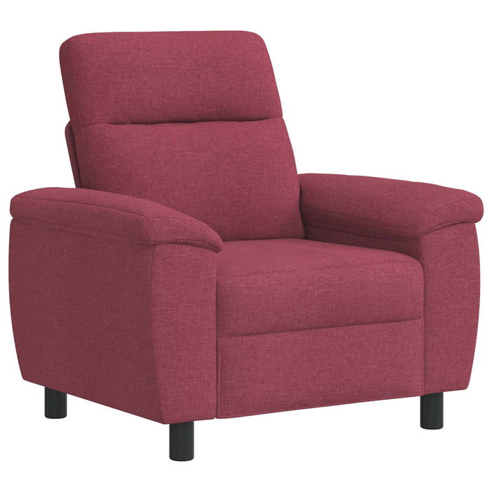 Set de canapea 2 pcs Roșu Vin Țesătură WALTI