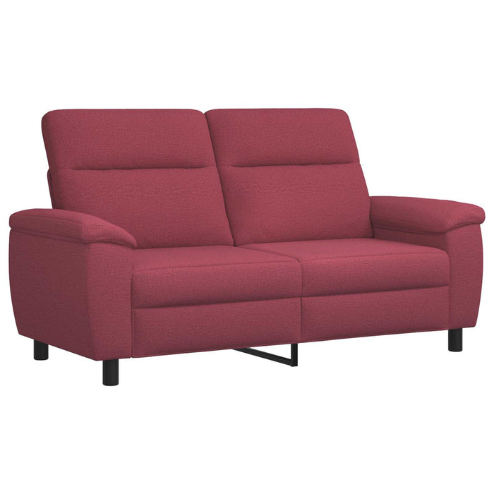 Set de canapea 2 pcs Roșu Vin Țesătură WALTI