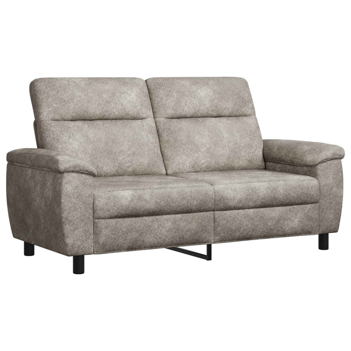 Set de canapea 2 pcs Gri deschis Piele Suedată Sintetică WALTI