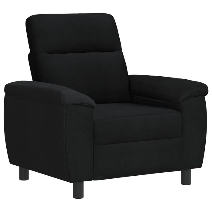 Set de canapea 3 pcs Negru Țesătură WALTI