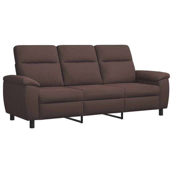 Set de canapea 2 pcs Maro închis Țesătură WALTI