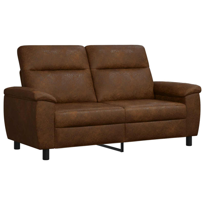 Set de canapea 2 pcs Maro Piele Suedată Sintetică WALTI