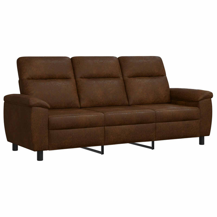 Set de canapea 2 pcs Maro Piele Suedată Sintetică WALTI