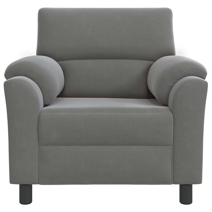 Canapea Gri închis 94 x 85 x 93 cm Catifea WALTI