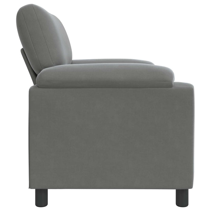 Canapea Gri închis 94 x 85 x 93 cm Catifea WALTI