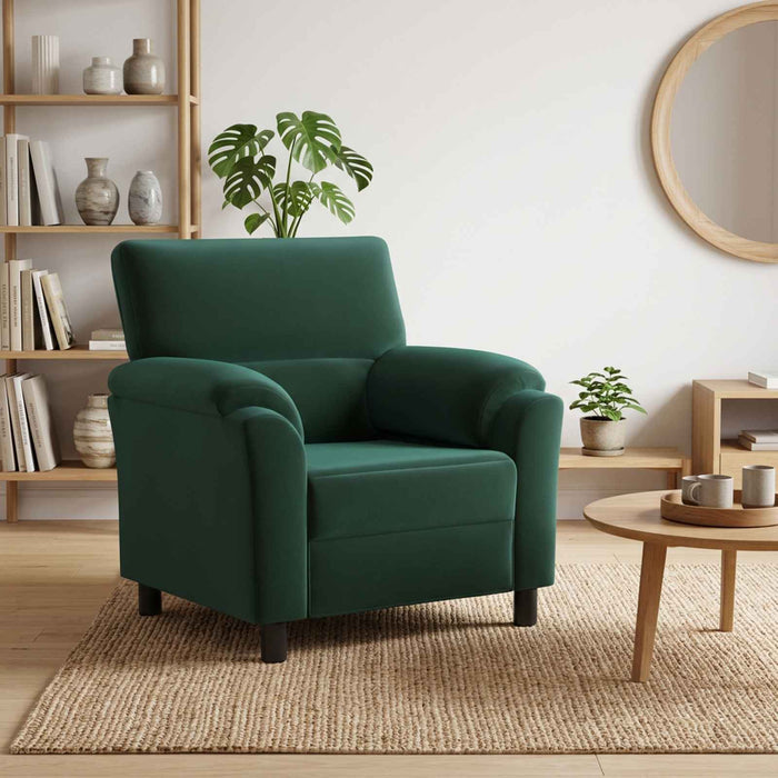 Canapea Verde închis 94 x 85 x 93 cm Catifea WALTI