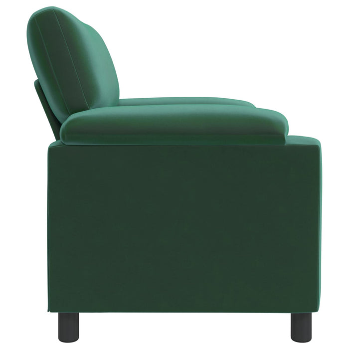 Canapea Verde închis 94 x 85 x 93 cm Catifea WALTI