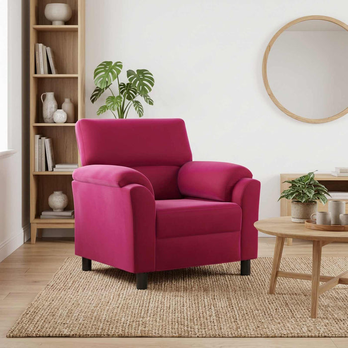 Canapea Roșu Vin 94 x 85 x 93 cm Catifea WALTI
