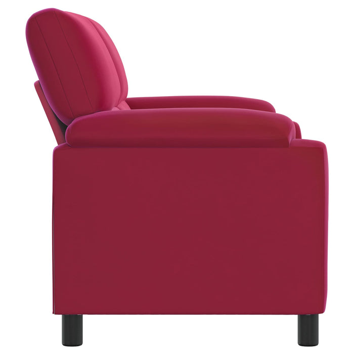 Canapea Roșu Vin 174 x 85 x 93 cm Catifea WALTI