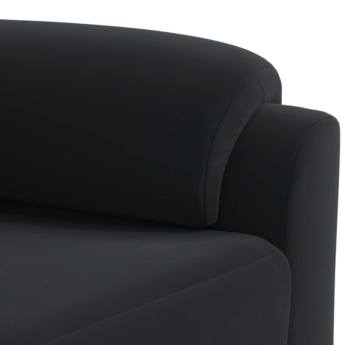 Canapea Negru 174 x 85 x 93 cm Catifea WALTI