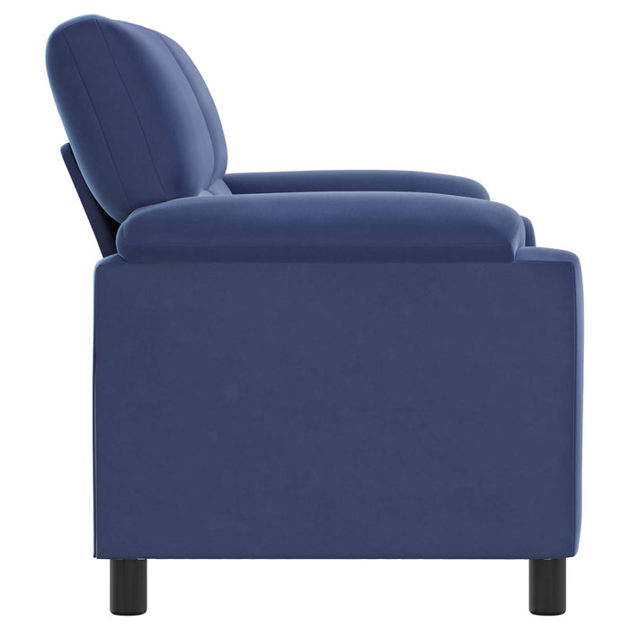 Canapea Albastru Poliție 174 x 85 x 93 cm Catifea WALTI