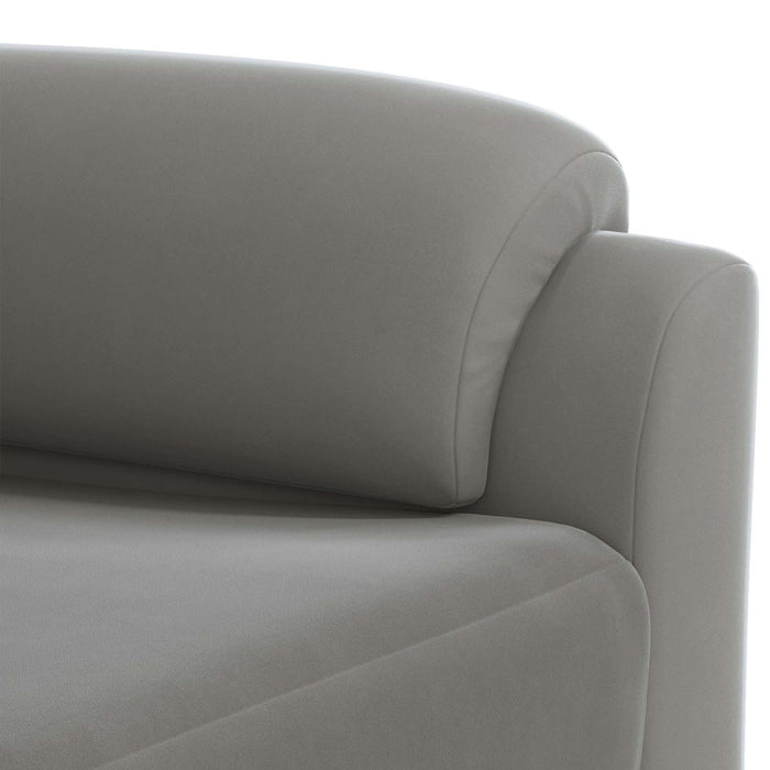 Canapea Gri deschis 214 x 85 x 93 cm Catifea WALTI