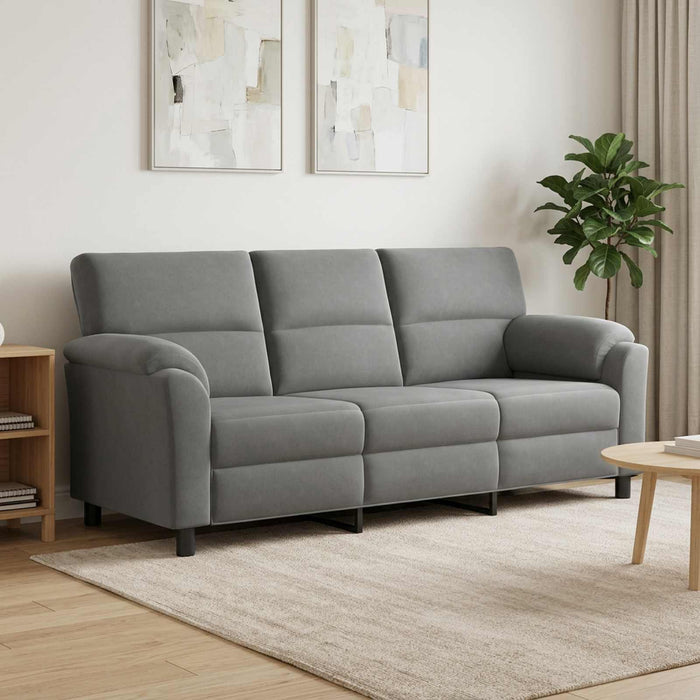 Canapea Gri închis 214 x 85 x 93 cm Catifea WALTI