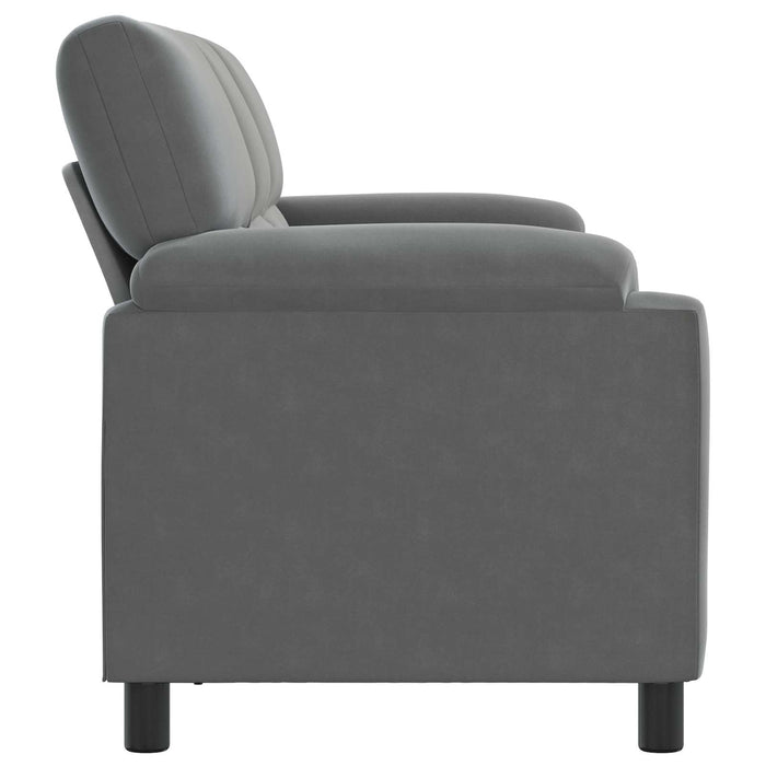 Canapea Gri închis 214 x 85 x 93 cm Catifea WALTI