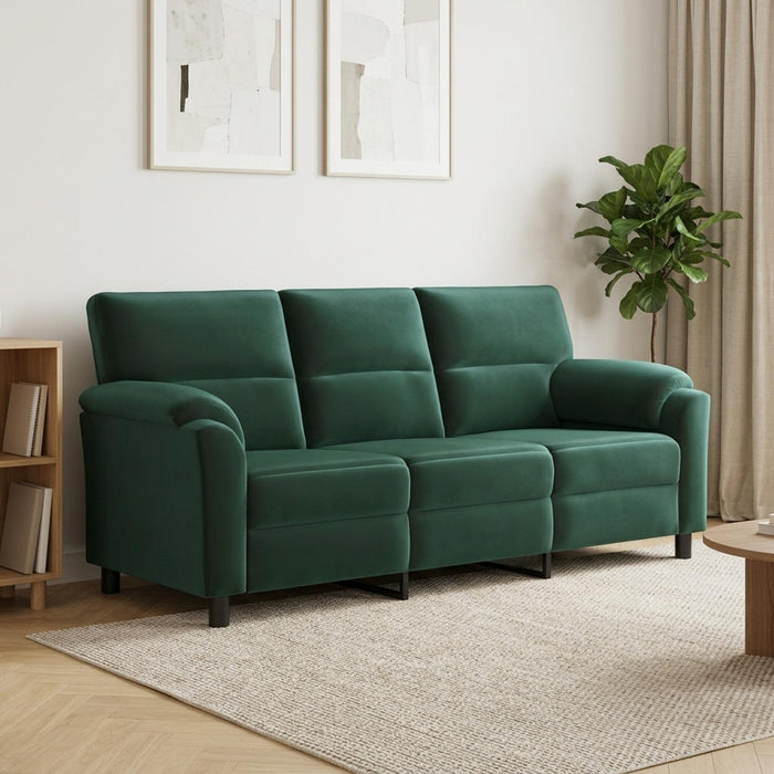 Canapea Verde închis 214 x 85 x 93 cm Catifea WALTI