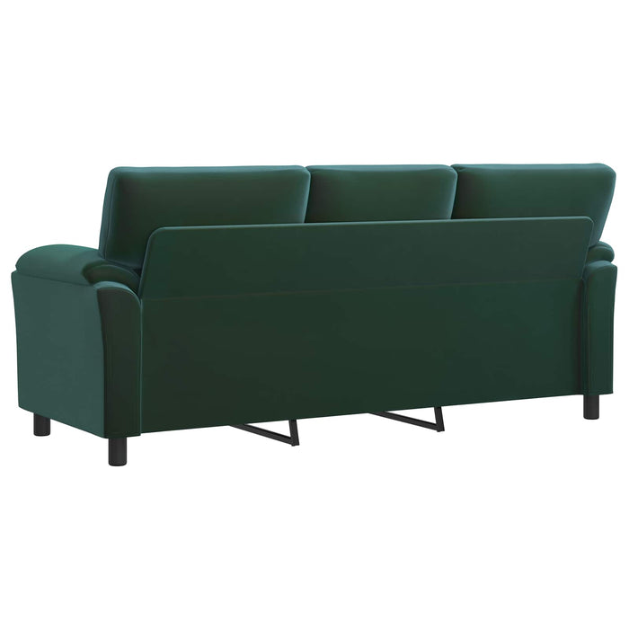 Canapea Verde închis 214 x 85 x 93 cm Catifea WALTI