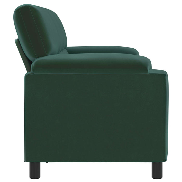 Canapea Verde închis 214 x 85 x 93 cm Catifea WALTI