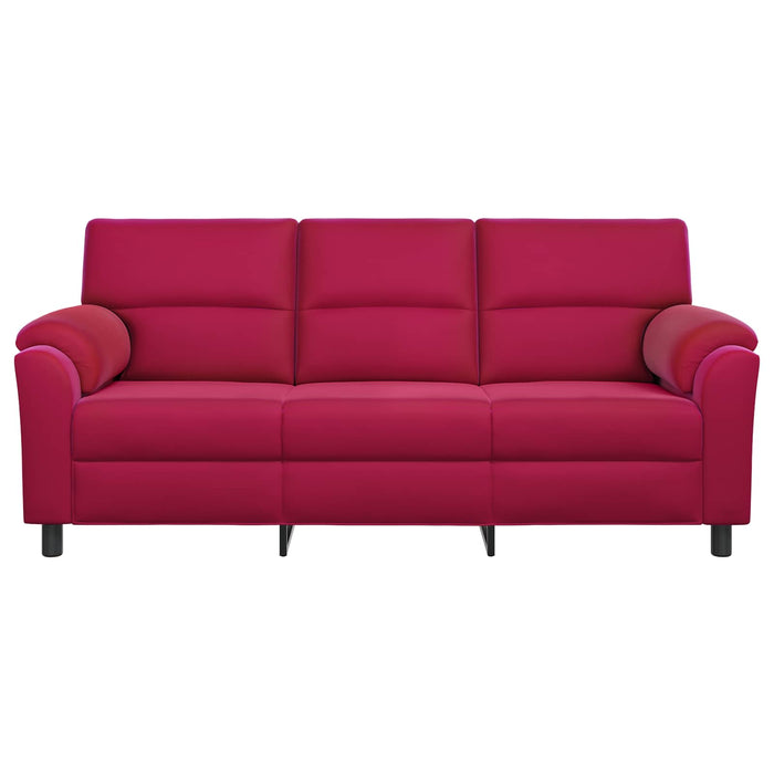 Canapea Roșu Vin 214 x 85 x 93 cm Catifea WALTI