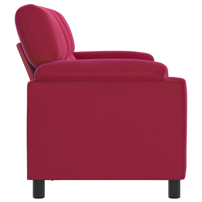 Canapea Roșu Vin 214 x 85 x 93 cm Catifea WALTI