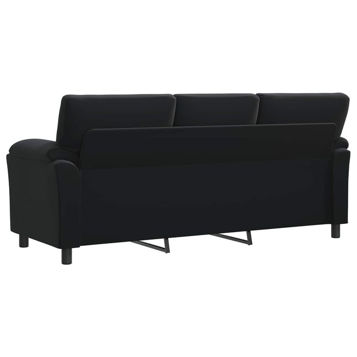Canapea Negru 214 x 85 x 93 cm Catifea WALTI