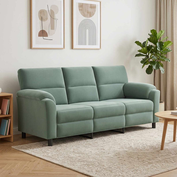 Canapea Verde Mării 214 x 85 x 93 cm Catifea WALTI