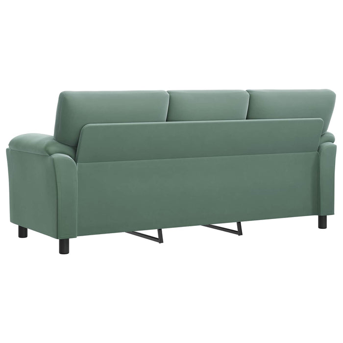 Canapea Verde Mării 214 x 85 x 93 cm Catifea WALTI