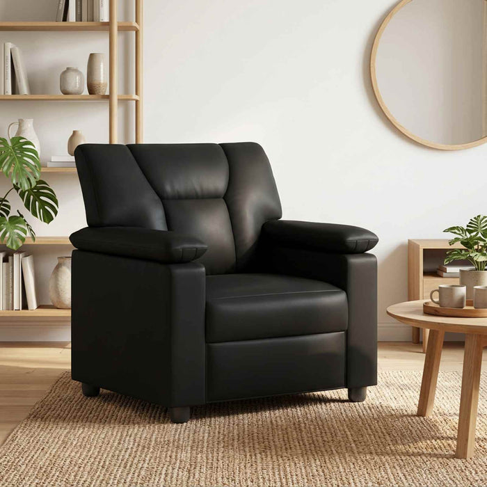 Canapea Negru 91 x 85 x 93 cm Piele artificială WALTI