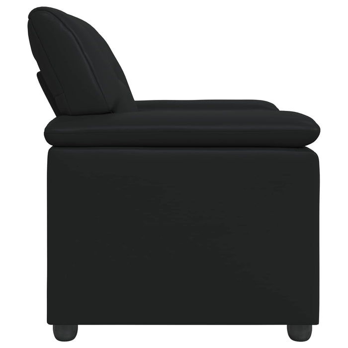 Canapea Negru 91 x 85 x 93 cm Piele artificială WALTI