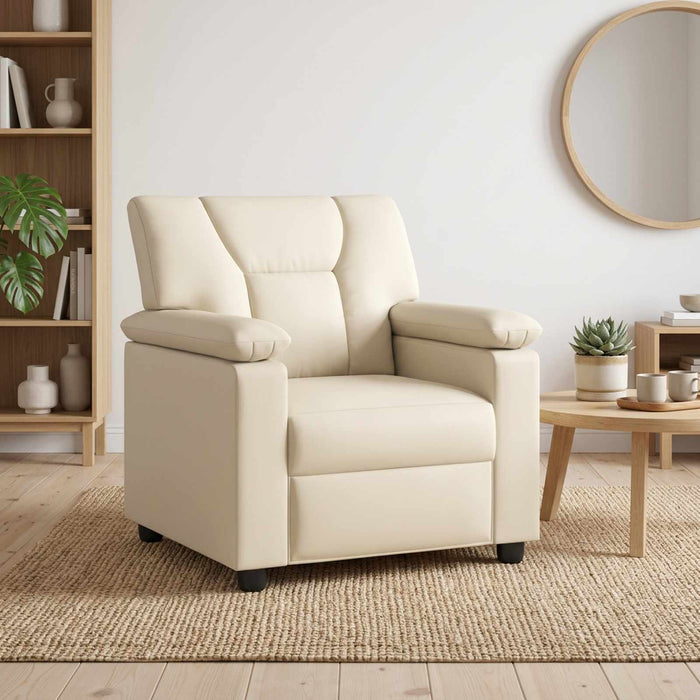 Canapea Crem 91 x 85 x 93 cm Piele artificială WALTI