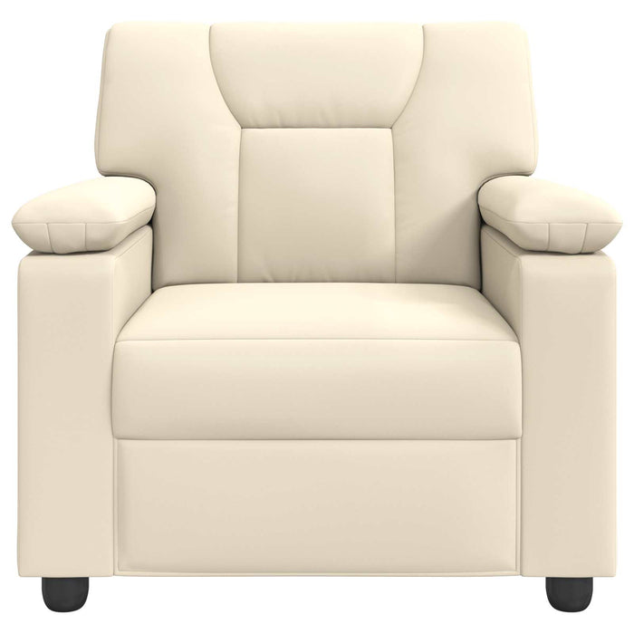 Canapea Crem 91 x 85 x 93 cm Piele artificială WALTI
