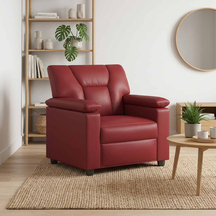 Canapea Roșu Vin 91 x 85 x 93 cm Piele artificială WALTI