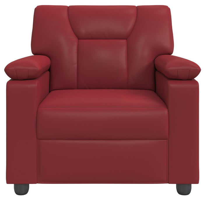 Canapea Roșu Vin 91 x 85 x 93 cm Piele artificială WALTI