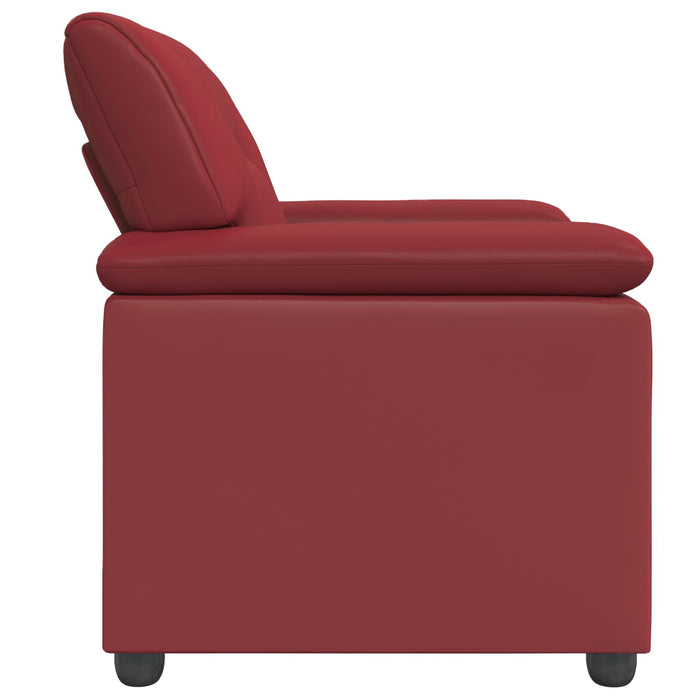 Canapea Roșu Vin 91 x 85 x 93 cm Piele artificială WALTI