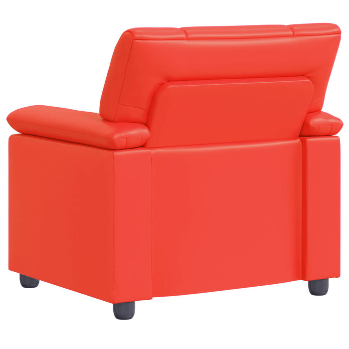 Canapea Roșu 91 x 85 x 93 cm Piele artificială WALTI