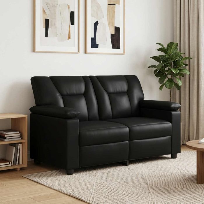 Canapea Negru 151 x 85 x 93 cm Piele artificială WALTI