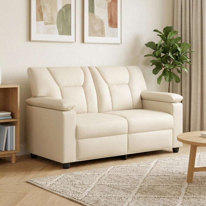 Canapea Crem 151 x 85 x 93 cm Piele artificială WALTI