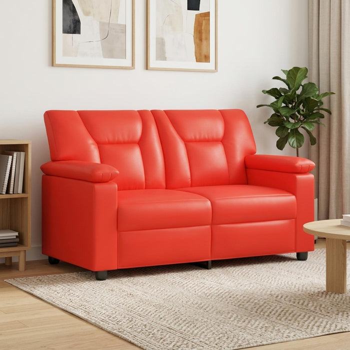 Canapea Roșu 151 x 85 x 93 cm Piele artificială WALTI