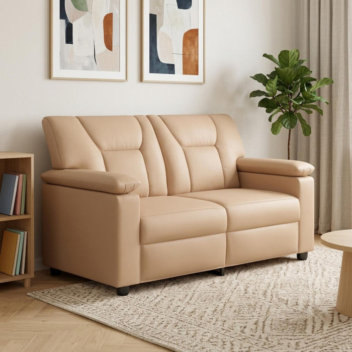 Canapea Cappuccino 151 x 85 x 93 cm Piele artificială WALTI